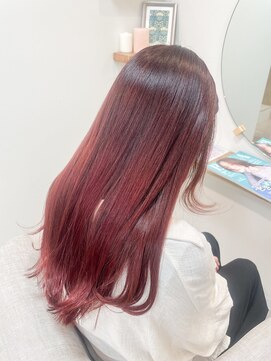 シアエミュー 新越谷店(SHEER emu) ◆グラデーションレッドブラウン