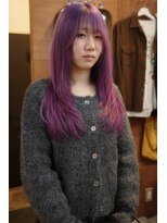 チャプター 問屋町(chapter)&nbsp;髪質改善顔まわりレイヤーカットワインレッドダブルカラー韓国