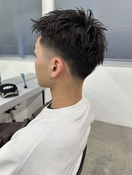 テンション(tension) メンズスパイキーショートテーパーフェード札幌大通バスセンター