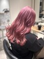 ヘアサロンガリカアオヤマ(hair salon Gallica aoyama)&nbsp;色落ち過程も可愛いピンクベージュ