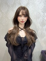 カルム(calm)&nbsp;透明感グレージュ×韓国レイヤー｜シースルーバング
