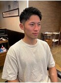 ツーブロックショートカルマヘアスリックバックジェットフェード