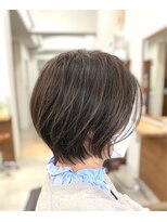 ティーシースペース 元住吉店(T.C.SPACE)&nbsp;【40代に人気】白髪ぼかしカラー×大人ショートボブ