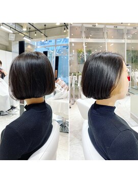 レンジシ オモテサンドウ(RENJISHI omotesando) インナーカラーのシンプルボブ!<本橋寛道>