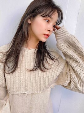 テオ(Theo) Theo /エメラルドアッシュ/ 巻き髪風パーマ/セミロングレイヤー