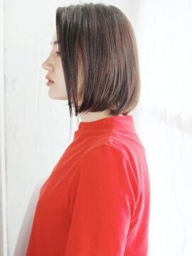 ヘアメイク ナル(hair make nalu) かきあげバングのワンカールボブ