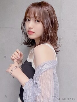 オーブ ヘアー セレーヌ 新百合ヶ丘店(AUBE HAIR sereine) 20代・30代_波巻き風パーマ