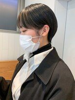 アルバム 銀座(ALBUM GINZA)&nbsp;マッシュショート_アースカラーくびれヘアツートン_ba371182