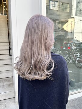 カフ(CAF) CAF FUKO/ホワイトグレージュ/ハイトーンカラー/大阪/心斎橋