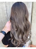【打越】ロング×プラチナグレージュ