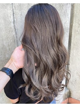 グロウバイニューヨークニューヨーク(Grow by NYNY) 【打越】ロング×プラチナグレージュ