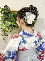 ロカット サロン(Roquat Salon)&nbsp;袴着付けとアップアレンジ【ヘアセット/立川/立川/浴衣/袴】