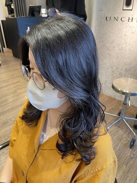アンシェル(UNCHEL) デジタルパーマコテ巻き風パーマミディアムパーマ