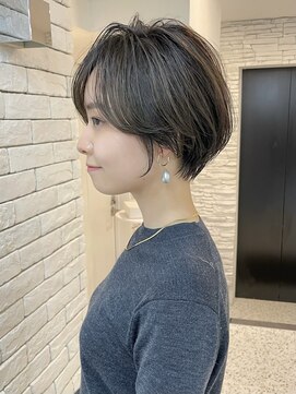 ヘアメイク シンズ レインボー(Hair Make SHIN'S RAINBOW) ショートボブ/大人巻き/ぷつっとボブ/ナチュラルモード/高松