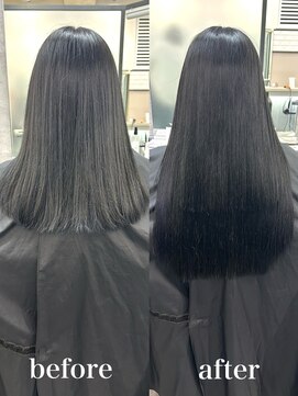 リリー(Lilley) 【lilley 稲永麻衣】コリアンブラック+エクステ+天神韓国ヘア