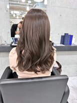 エンディアリング 東銀座(Endearing)&nbsp;黒髪/グレーベージュ/レイヤーロング/前髪パーマ/銀座/東銀座