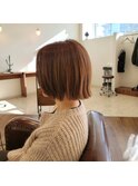 切りっぱなしミニボブ