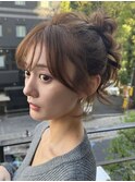 トレンド オルチャン 韓国パーティーヘアセット