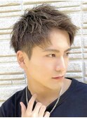 スパイキーショートビジネスショートフェード刈り上げショート