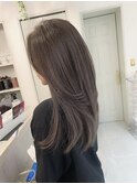 グレージュカラー×レイヤーロング　池袋/30代40代50代