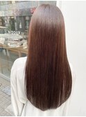 40代50代大人可愛い髪質改善小顔艶感ミディミルクティーベージュ