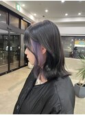 イヤリングブリーチパープルラベンダー10代20代インナーブリーチ