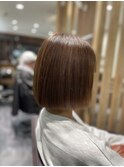 髪質改善矯正シャンドラ×ぱっつんボブ