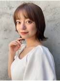 前髪 外ハネボブ ワイドバング イメチェン 美髪"