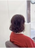長めボブのふわふわパーマスタイル☆