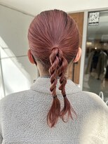 インビテーション(invitation)&nbsp;Wカラー・ブリーチ・サーモンピンク・ピンクベージュ