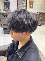 アラカワオム(homme)&nbsp;ツイストスパイラルパーマ/メンズカット/メンズパーマ/20代/30代