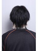コンマヘアメンズウルフインナーカラー