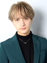 クロト 福岡本店(KUROT)&nbsp;メンズハイトーンカラーラウンドマッシュミルクティーベージュ