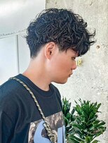 ノエ(noe)&nbsp;サーフカール/スパイキーショート/ブルーブラック/栄h31