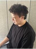 メンズナチュラルスパイキーショートソフトツイストスパイラル