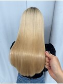 ブリーチ毛でも自然にまとまる美髪矯正