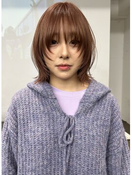 レコ 渋谷(LECO) 顔まわりシャギーベージュブラウン