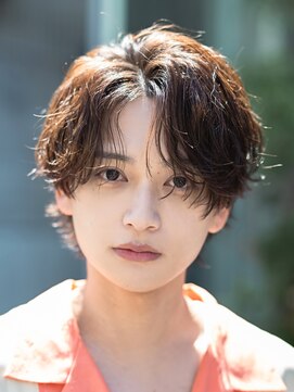 オーシャントーキョーウエスト 心斎橋 (OCEAN TOKYO WEST) シャドウパーマシースルーラウンドマッシュ波巻きパーマウルフ