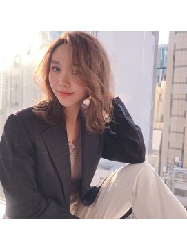 ヌリ 錦糸町(NuRI) ♪結べるボブくびれボブレイヤー外ハネパーマ髪質改善ケアカラー