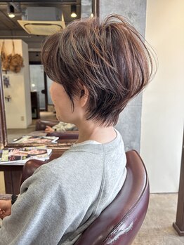 キー(key)の写真/40代からのショートは切り方で変わる、若作りではない『マイナス5歳』