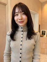 オン キャナルシティ博多前店(on)&nbsp;【晴音】ミディアムレイヤー/ラベンダーブラウン/20代