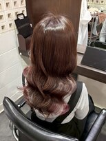 エクファ ヘア シェリル 草津 南草津店(ex-fa hair cherir)&nbsp;ミルクティーブロンド/ダークブルー/デジタルパーマ/南草津