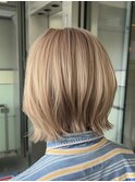 やわらかミルクティーの外ハネボブ
