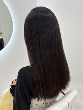 アイニ 天王寺アポロ店(aini) 縮毛矯正×チャコールブラウン〈airi〉