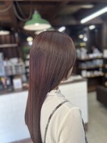 オヴィ(Ovi) 艶感カカオブラウン×大人ロング
