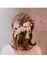 レイドバック(LAID BACK)&nbsp;【LAID BACK 代官山】ボブの編み込みハーフアップ