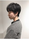 【large】大人かわいいショート/ブルーグレージュ by鈴木貴仁