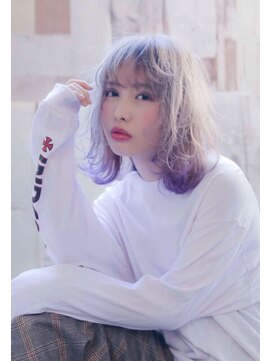 アメリ 新宿(Ameri) Ameri ハイトーングラデーションシルバーパープル【新宿】