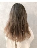 【iIIL hair lounge】グラデーションことりベージュ　高崎