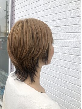 美容室グリッター 雀宮店 CTFカラー　ショートウルフ